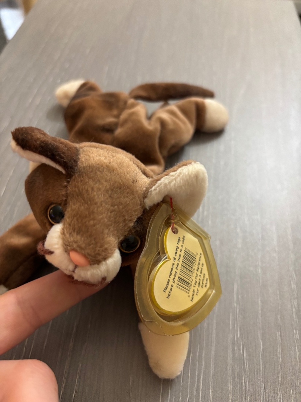 TY beanie baby cat pounce
